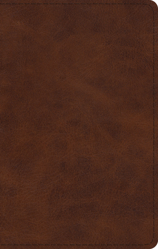 ESV Large Print Thinline Bible, TruTone, Deep Brown