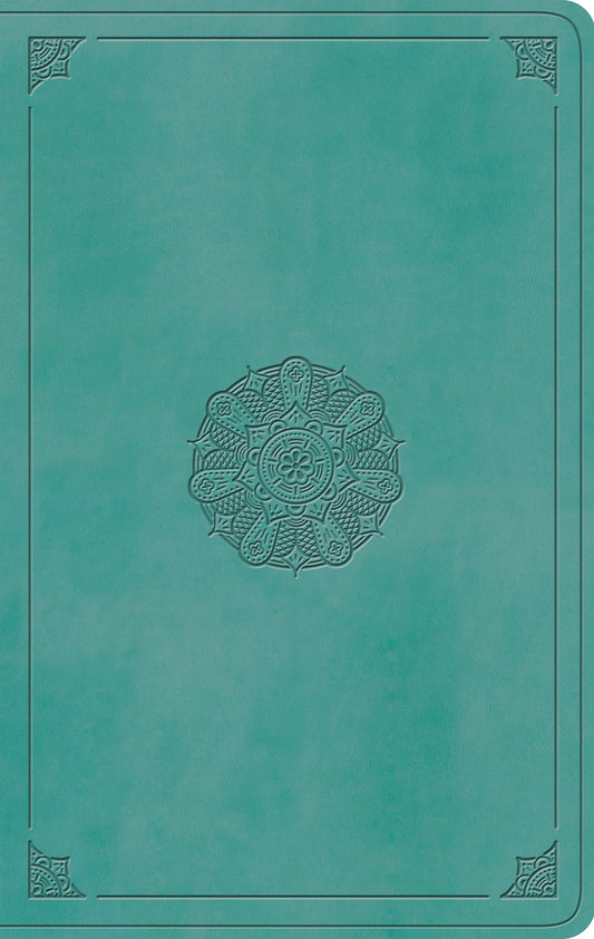 ESV Value Thinline Bible, TruTone, Turquoise, Emblem Design