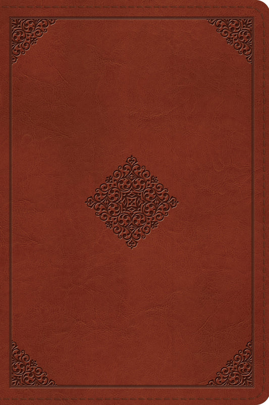 ESV Large Print Bible (TruTone, Tan, Ornament Design)