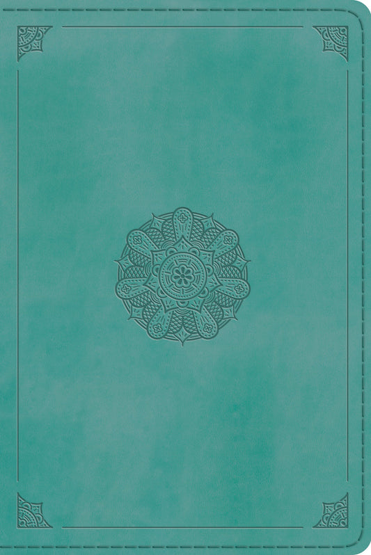 ESV Personal Reference Bible, Turquoise, Emblem Design