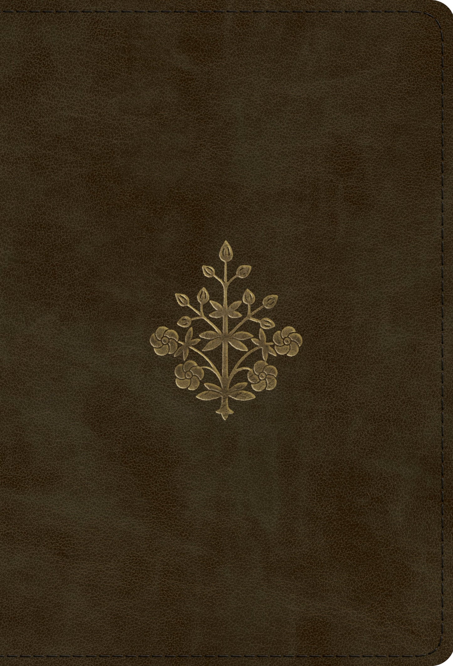 ESV Large Print Compact Bible, TruTone, Olive, Branch Design
