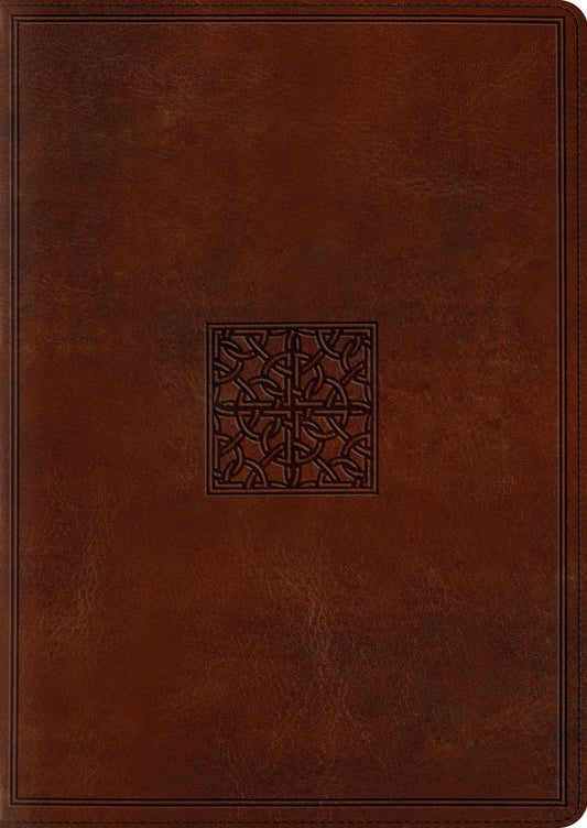 ESV Study Bible, Large Print, TruTone, Walnut
