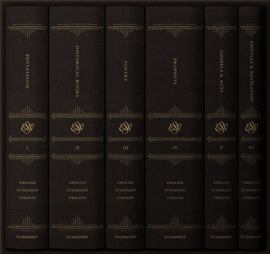 ESV Reader's Bible, Six-Volume Set: Chapter and Verse Number, Hard Cover