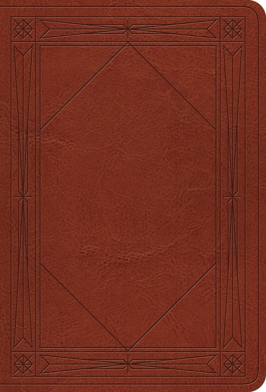 ESV Value Large Print Compact Bible, Tan, Window Design