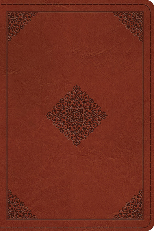 ESV Personal Reference Bible, Saddle, Ornament Design