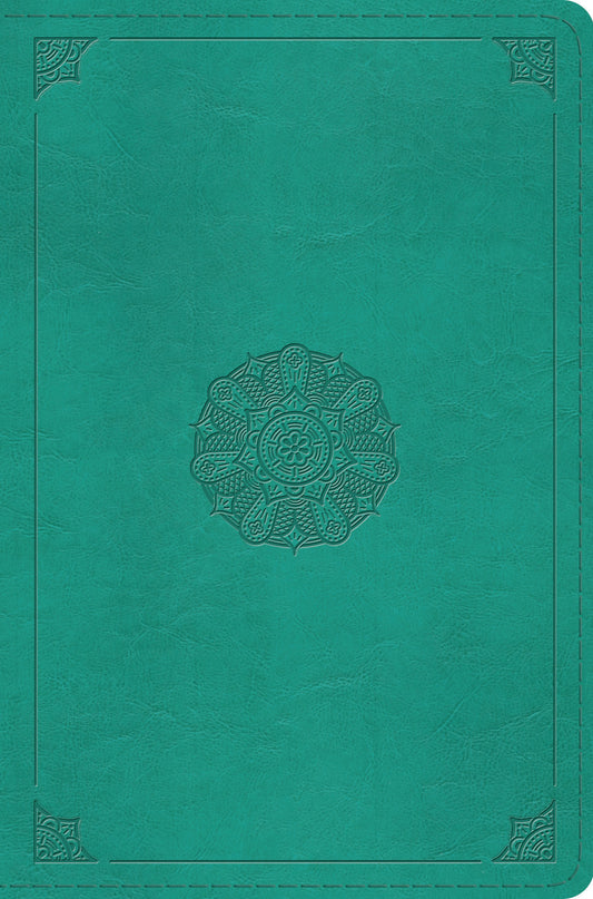 ESV Compact Bible, Turquoise, Emblem Design
