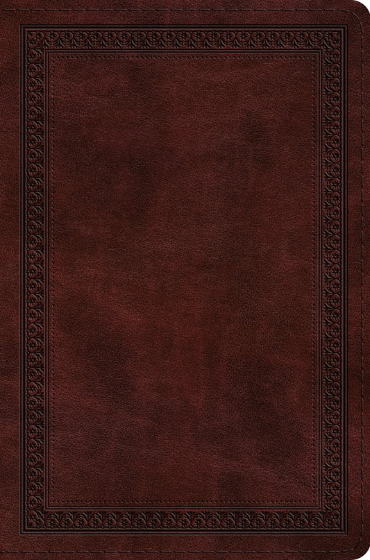 ESV Compact Bible, Mahogany, Border Design
