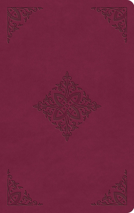 ESV Value Thinline Bible (Trutone, Raspberry, Fleur-De-Lis Design)