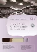 KJV Hand Size Giant Print Reference Bible Brown/Tan LeatherTouch - N/A - Re-vived.com