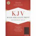 KJV Large Print Personal Size Reference Bible Black Bonded Leather - N/A - Re-vived.com