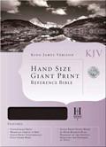 KJV Hand Size Giant Print Reference Bible Indexed Burgundy Genuine Leather - N/A - Re-vived.com