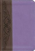 KJV Large Print Compact Bible Brown and Purple LeatherTouch - N/A - Re-vived.com
