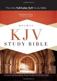 KJV Study Bible, Pink/Brown LeatherTouch - Holman Bible Publishers - Re-vived.com