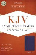 KJV Large Print Ultrathin Reference Bible Eggplant LeatherTouch - N/A - Re-vived.com