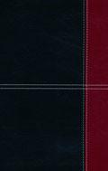 KJV UltraThin Reference Bible Black/Burgundy LeatherTouch - N/A - Re-vived.com