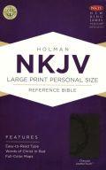 NKJV Large Print Personal Size Reference Bible Charcoal LeatherTouch - N/A - Re-vived.com