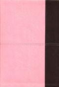 NKJV Super Giant Print Reference Bible Pink/Brown LeatherTouch - N/A - Re-vived.com
