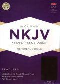 NKJV Super Giant Print Reference Bible Brown Genuine Cowhide - N/A - Re-vived.com
