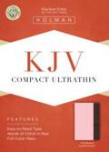 KJV Compact Ultrathin Bible Pink/Brown LeatherTouch - N/A - Re-vived.com