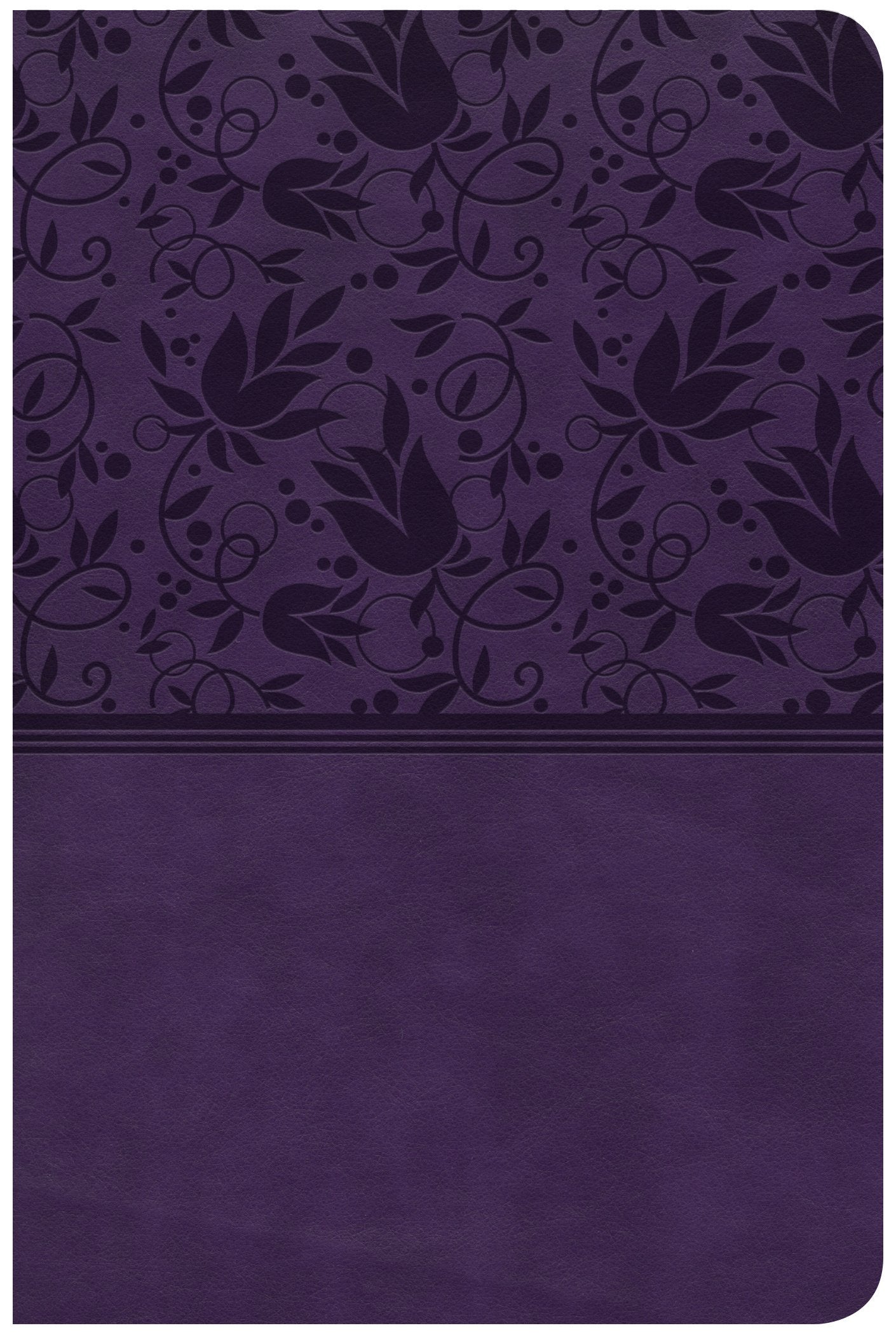 CSB Compact Ultrathin Reference Bible, Purple Leathertouch