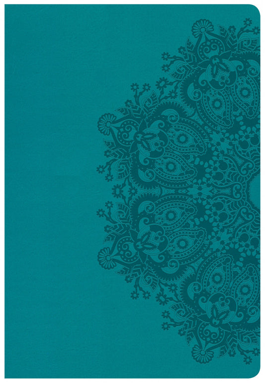 CSB Super Giant Print Reference Bible, Teal Leathertouch
