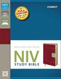 NIV Study Bible Compact Red/Tan - N/A - Re-vived.com