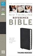 NIV Thinline Reference Bible Indexed Black Bonded Leather - N/A - Re-vived.com