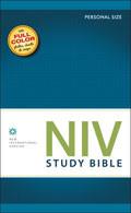 NIV Study Bible, Personal Size Hardback - N/A - Re-vived.com
