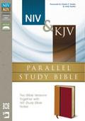 NIV and KJV Parallel Study Bible Amber/Rich Red Duo-Tone - N/A - Re-vived.com