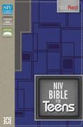 NIV Bible For Teens Charcoal/Blue Italian Duo-Tone Flexible Cloth - N/A - Re-vived.com