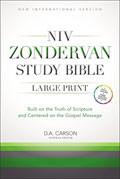 NIV Study Bible Large Print Hardback - N/A - Re-vived.com