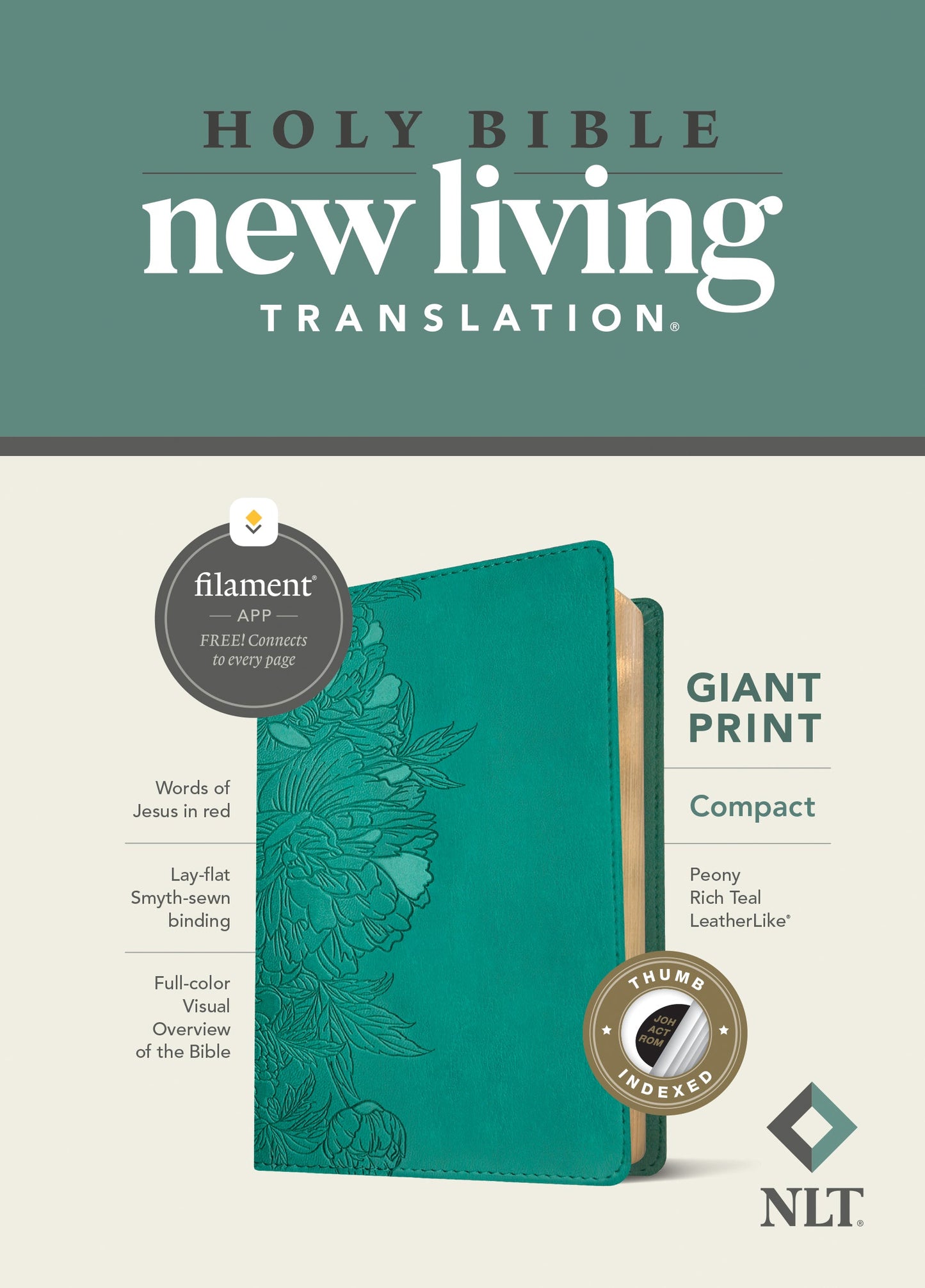 NLT Compact Giant Print Bible, Filament Enabled Edition