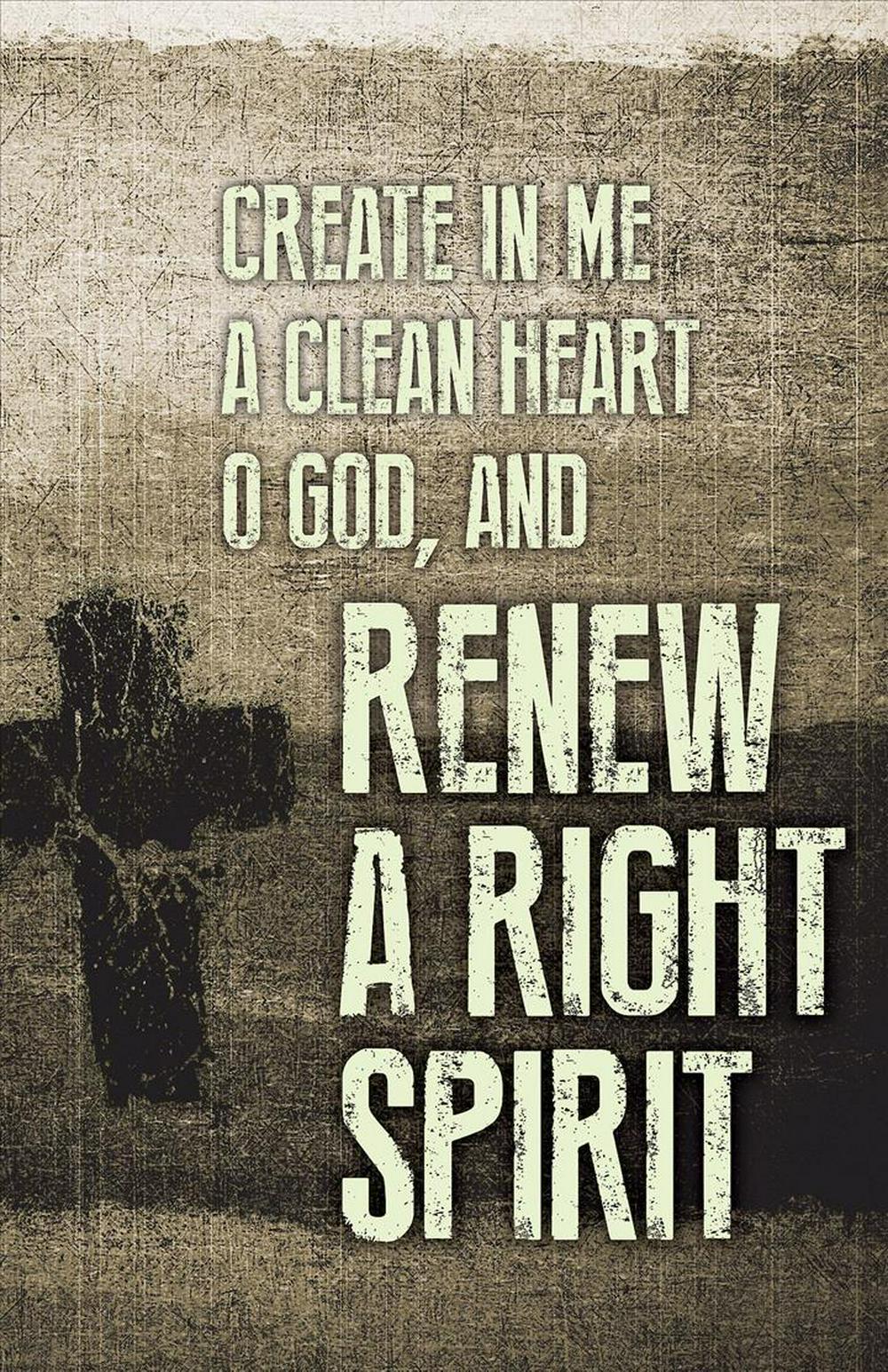 Renew Ash Wednesday Images Bulletin (Pkg of 50)