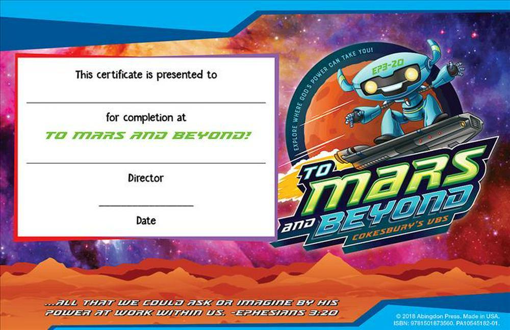 VBS 2019  Student Certificates (Pkg of 48)