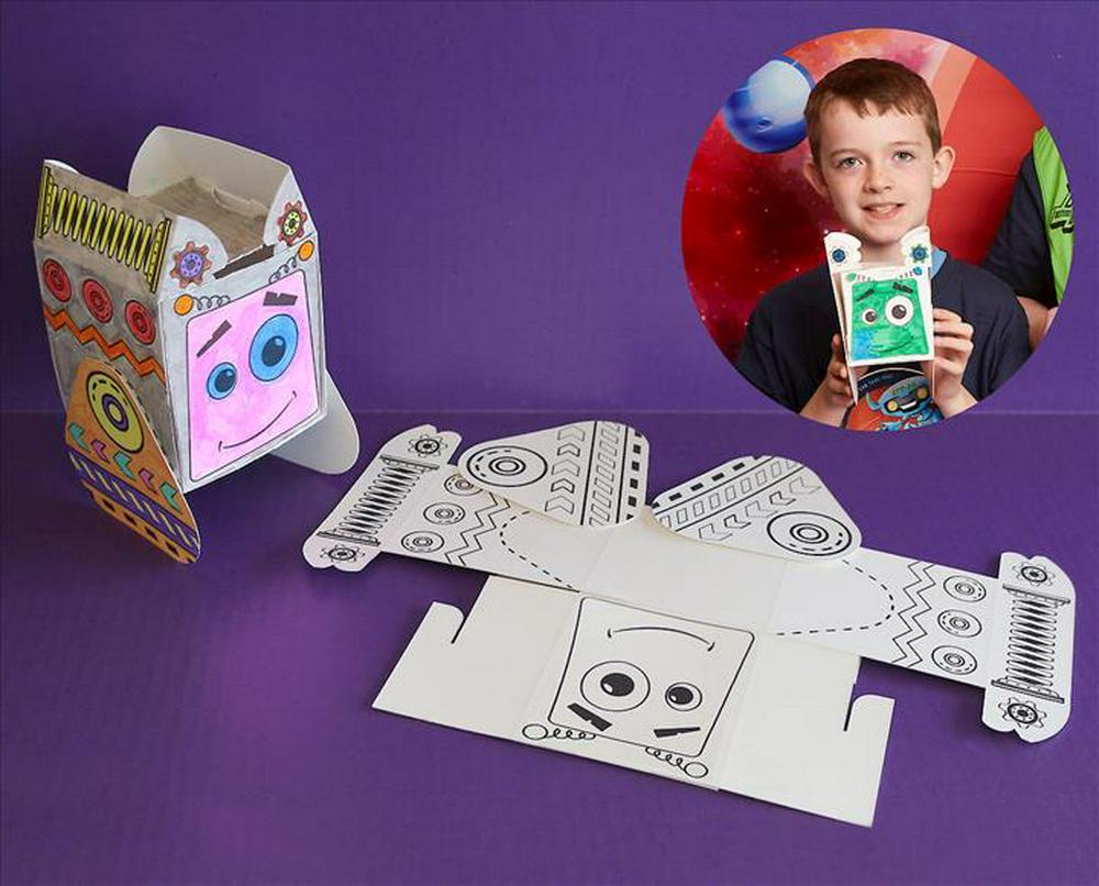 VBS 2019  Robot Bank Mission Craft (Pkg of 12)