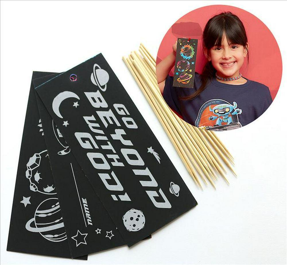VBS 2019  Scratch Art Bookmark Craft Kit (Pkg of 12)