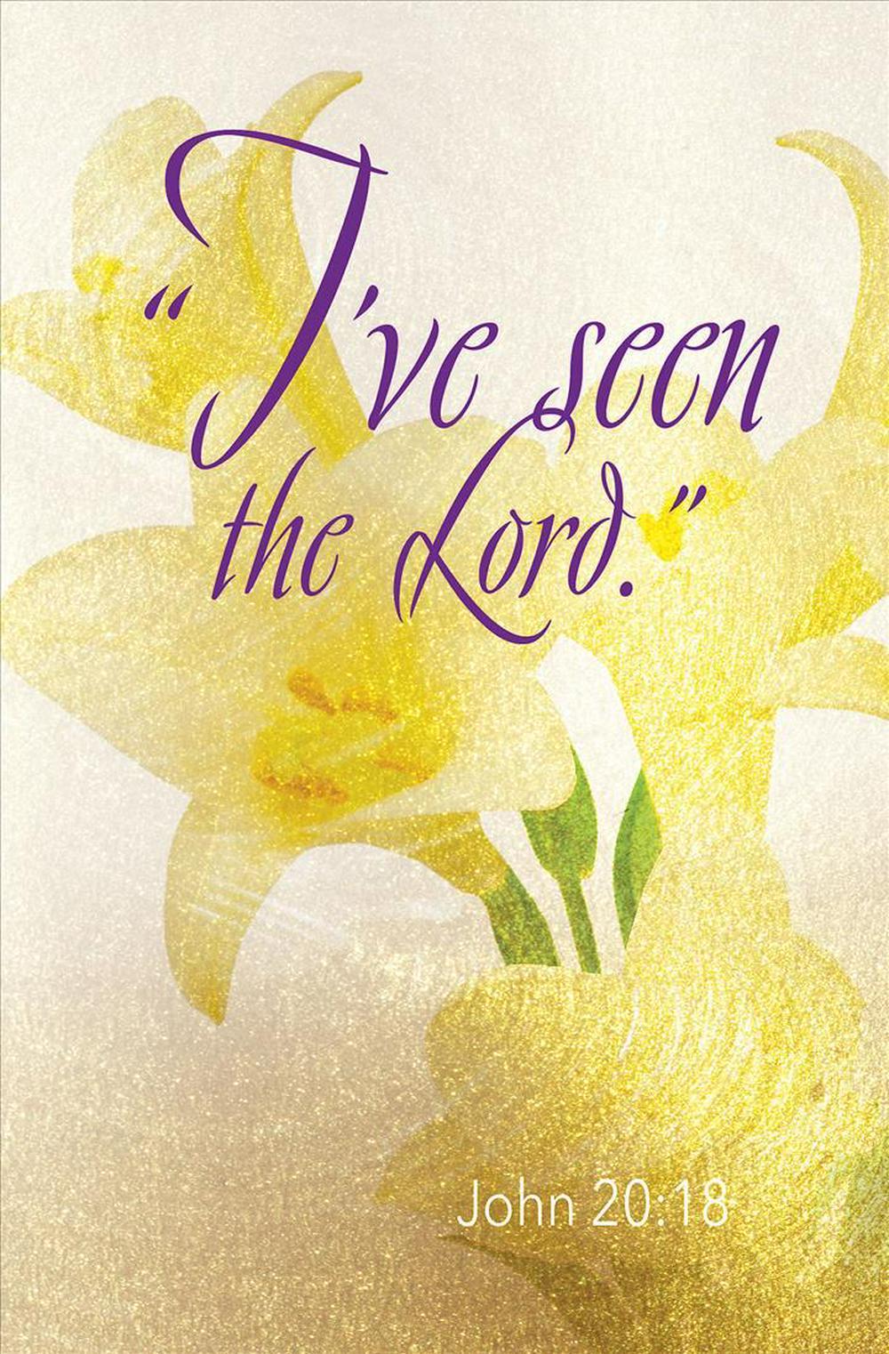 I've Seen Easter Lilies Bulletin (Pkg of 50)