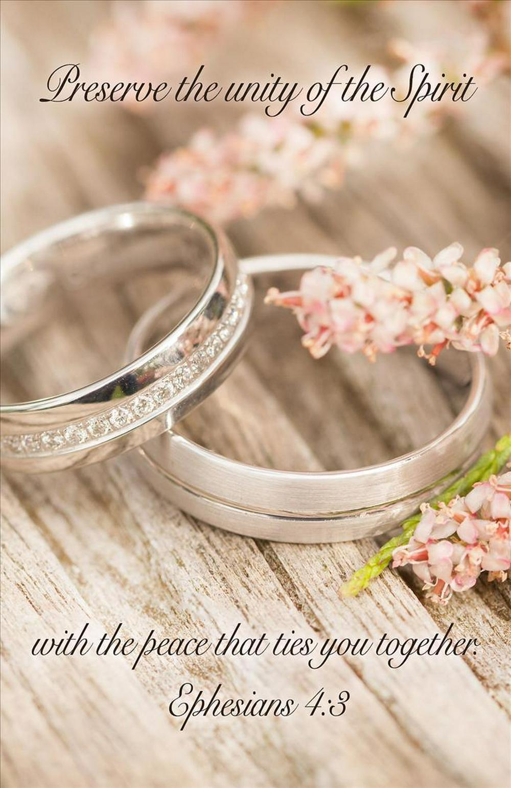 Preserve Wedding Bulletin (Pkg of 50)