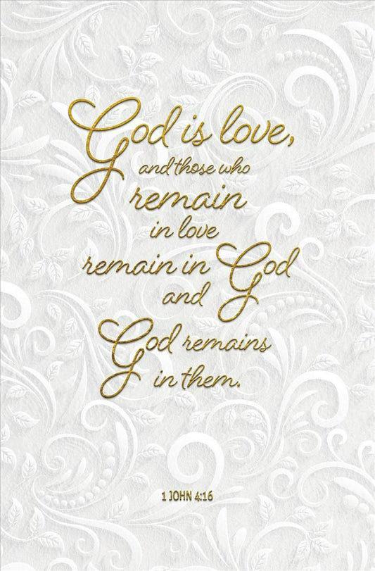 God Is Love Wedding Bulletin (Pkg of 50)