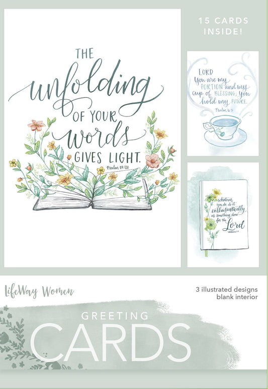Unfolding Of Your Word Boxed Greeting Cards
