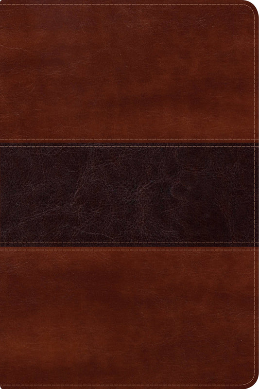 NVI Biblia del Pescador letra grande, caoba símil piel