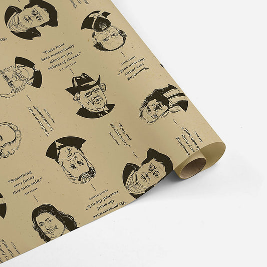 Funny Theologian Wrapping Paper