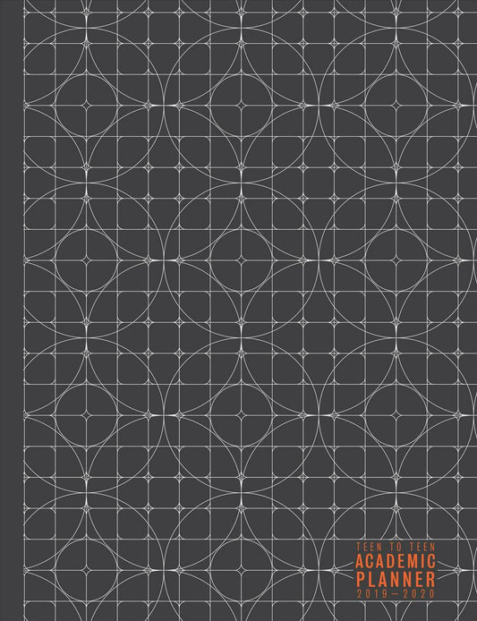 Teen to Teen Academic Planner 2019-2020, Charcoal Graph