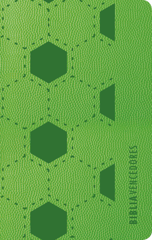 NVI Biblia vencedores, verde símil piel