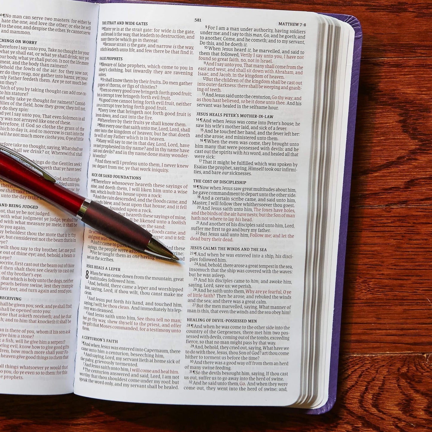 KJV Gift and Award Bible, Purple Imitation Leather
