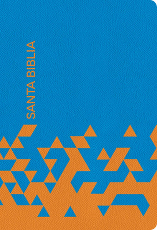 RVR 1960 Biblia para regalos y premios, azul ocano/papaya s