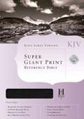 KJV Super Giant Print Reference Bible Black Bonded Leather - N/A - Re-vived.com