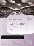 KJV Large Print Compact Bible Black Bonded Leather - N/A - Re-vived.com