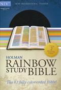NIV Rainbow Study Bible Brown Bonded Leather - N/A - Re-vived.com