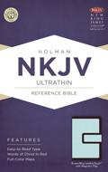 NKJV Ultrathin Reference Bible Indexed Brown/Blue LeatherTouch with Magnetic Flap - N/A - Re-vived.com